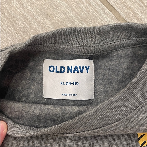 Old Navy Gray Sweatshirt with Cartoon Graphic - Picture 2 of 2